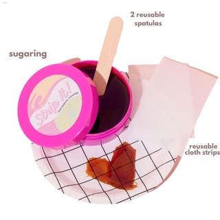 ❏Strip It Hair Removal Sugaring Kit 100% Natural Sugar Cold Wax 300g