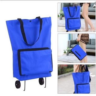 Travel Bags☾◈MINI888 Travelmate Shopping Bag Folding Wheel Versatile Shopping Troly Traveling Bag Im (3)