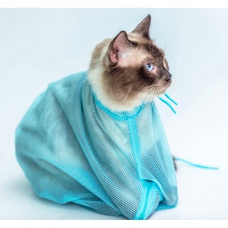 Cat Grooming Bath Bag Cat Washing Bag Biting Restraint for Pet Bathing Nail Trimming Use Bag