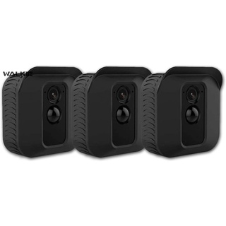 WALKIE Silicone Skin for Blink XT2 XT Camera, (3 Pack) Soft Silicone UV Weather Resistant Protective and Camouflaged Case Cover for Blink XT2 XT Home Security Indoor Outdoor Camera, Black