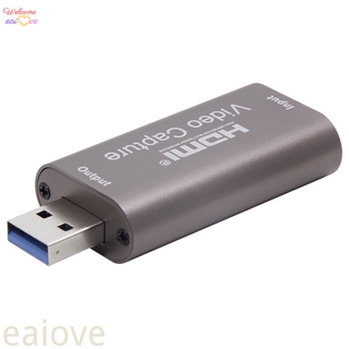 [eaiove]Graphics Capture Card 4k HD to USB3.0 1080p 60fps Game Video Capture Card for Live Streaming