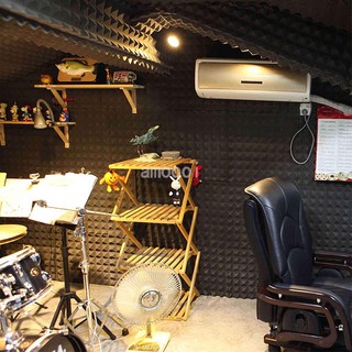 Acoustic Foam Large 50x50cm Pyramid Studio Game Live Sound Absorber Soundproof Sponge (3)