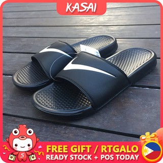 KASAI Nike original Slippers for men slide trend slipper New Solid Flat Summer Sandals COD ks808