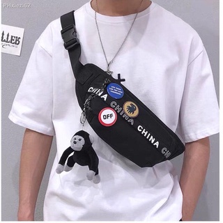 Messenger bag☜┅◇Chest bag men s fashion shoulder bag tide brand messenger bag male ins street trend