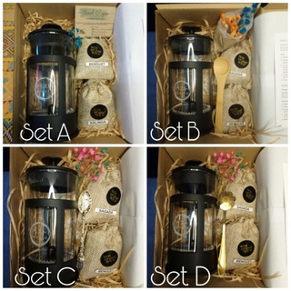 giftஐFRENCH Press COFFEE Plunger Rustic Theme Gift Set (Besuto Brand)
