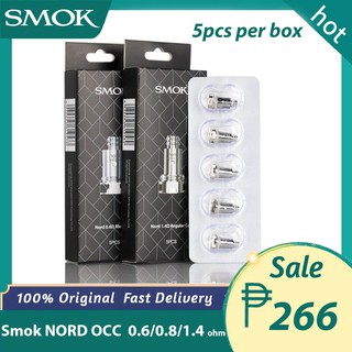 【5pcs/box】Legit SMOK Nord Pod OCC For Cartridge 3ml With 0.6/0.8/1.4ohm Coil Vape E-cigarettes