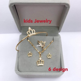[YH] Kids Bangkok Rose Gold Plated 4in1 Jewelry Set