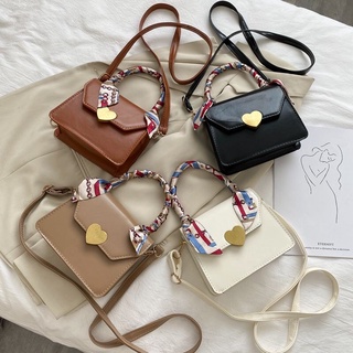 ABECO #8081 fashion handbag envelope sling bag square bag with scarf