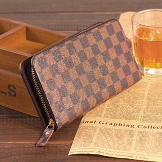 wallet for women COD Women Wallet Korean Checkered Style Long Wallet Zip Around Purse