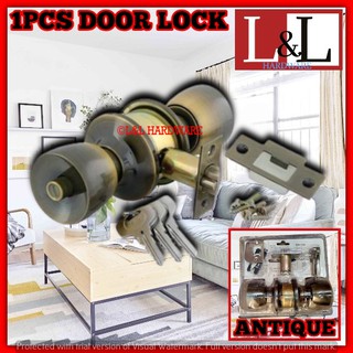 2107 Doorlock Cylindrical Door Knob Entrance Lockset with Key