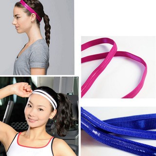 Girl Double Band Anti-Slip Sports Yoga Elastic Headband (1)