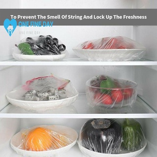 100pcs Food Self-sealing Plastic Wrap Cover Household Refrigerator Fresh-keeping Leftover N4T0