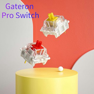 Gateron Yellow Pro Switches SMD Linear Mechanical Keyboard Switch 3 Pin 5 Pin Pre-Lubed Keyboard Switch