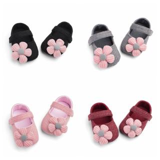 5 Colors Newborn Baby Shoes Knitting Flower Korean Fashion Soft Sole Breathable Infant Toddler Shoes