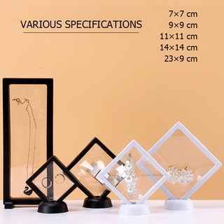 3D Display Box Transparent PE Jewelry Packaging Box Bracelet Necklace Ring Nail Earring jewellery storage box