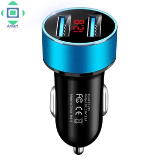 Car Charger Dual USB 3.1A 5V With LED Display Universal Phone Car-Charger