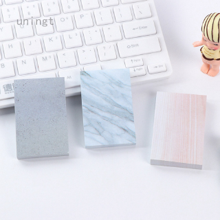 Uningt Chic Creative Rectangle Stones Sticky Notes Memo Pad Planner Sticker Stationery