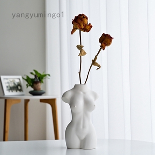 Body Art Design Flower Vase Nude Female Sculpture Flower Vase Creative Hobby Vase Planting Machine Home Accessories