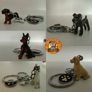 Dog Breed 3D Keychain Cute Car Bag Accessories (1)