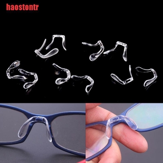 [haostontr]2pcs Pvc Plastic Anti-Slip Stick On Nose Pads Eyeglass Sunglasses Eye
