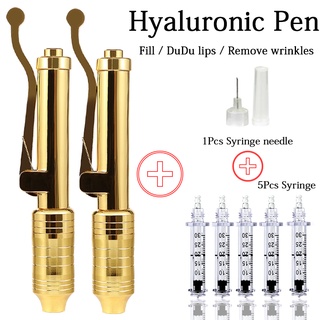 0.3ml Painless Golden Hyaluronic Pen Hyaluron Acid Injection High Pressure Stainless Atomizer Lips
