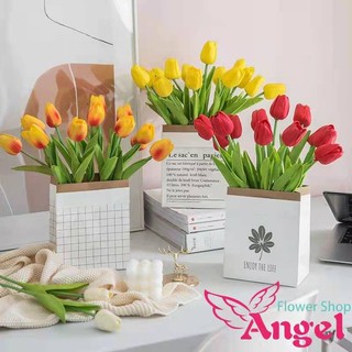 rubberized tulips 1pcs home decor artificial flowes bouquet rose flowering plant fake flowers weddin