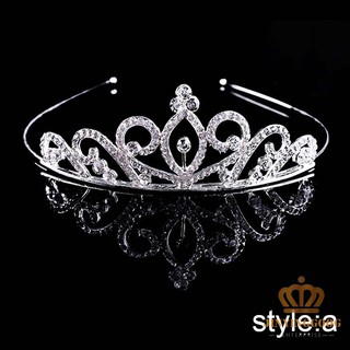 ❤Princess Crystal Tiaras and Crowns Headband Kid Girls Love Bridal Prom Crown