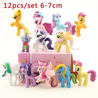 12Pcs My Little Pony Toy Bundle Cake Topper Decorations Figures Set Figurines