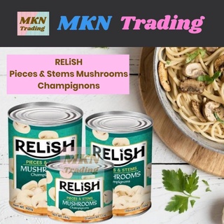 Relish Mushroom Pieces and Stems 184g, 284g, and 400g