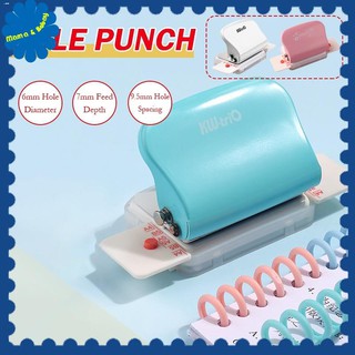 Hole Punchers☫✱Puncher 6 Hole Puncher Handheld Metal Punchers Binder For A4 A5 B5 Bond Notebook Scra