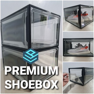 storage box✉☾⊕Black Magnetic Premium Shoebox Adidas Nike Shoe Box 1