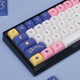 138 keycaps PBT sublimation XDA profile astrology keycaps for mechanical keyboard MX switches GH60/64/68/84/87/104 (3)