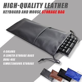 Leather Mechanical Gaming Keyboard Protection Storage Box 61 / 68 / 87 / 104 Key Mouse Storage Bag