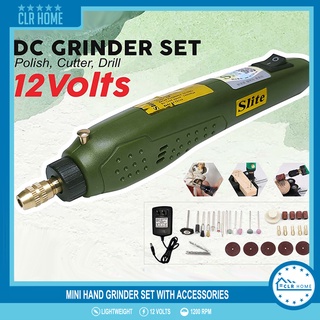 CLR HOME Mini Electric 12V DC Grinder Set, Drill Accessories Set For Milling Polishing Drilling