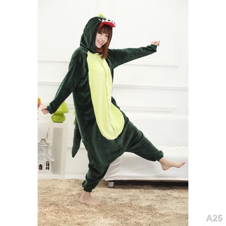 ◕Dinosaur Pajama Adult Kigurumi Onesie Women Animal Cosplay Suit Homewear Women Sleepwear