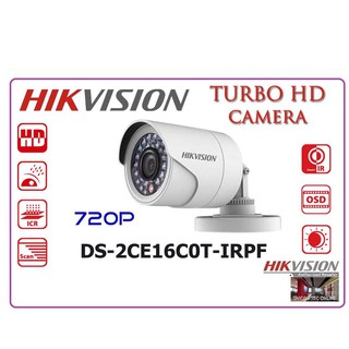 HIkvision 1MP Bullet camera DS-2CE16C0T-IRPF 2.8mm
