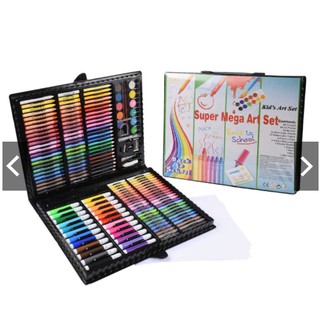 168 PCS Rollerball Pen/ Colorful Pencil/ Wax Crayon and Oil Painting Brush Set