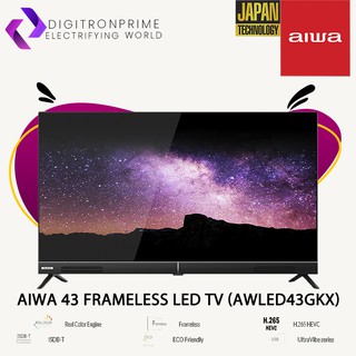 AIWA 43 INCHES FRAMELESS LED TV (AW-LED43GKX)