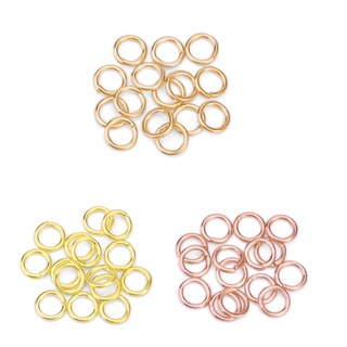 Shiny S925 Sterling Silver Gold-Plated, Rose Gold-Plated Jump Ring For Make High-End Jewelry Materials DIY