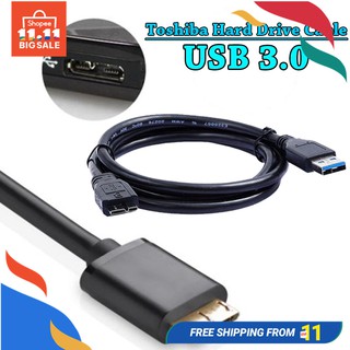 USB 3.0 Power Charger Data Sync Cable Cord 5 Gbps for Toshiba External HDD Hard Drive Disk Portable