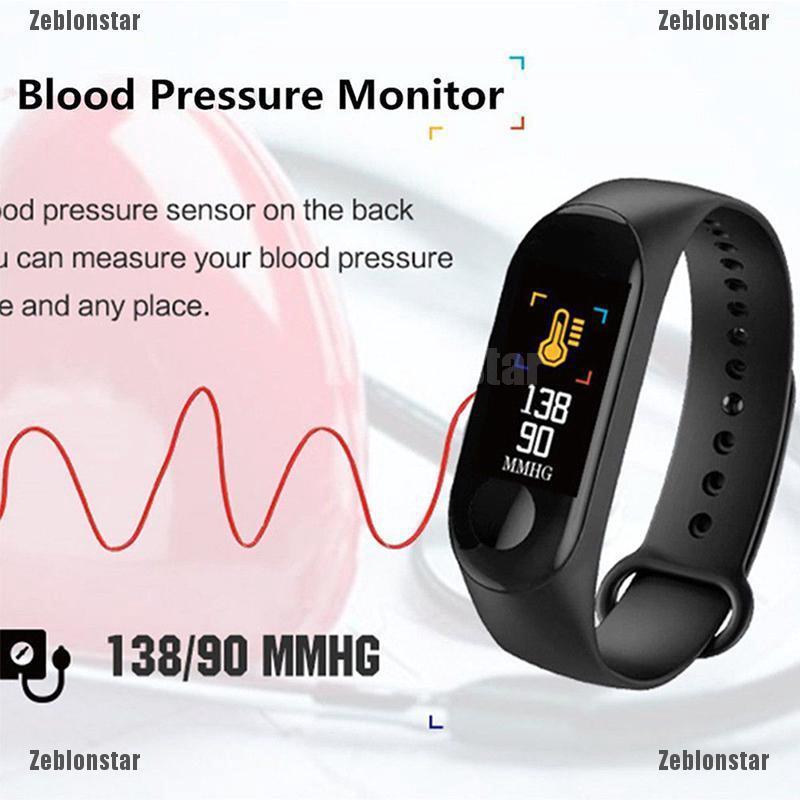 Smart Band Watch Bracelet Wristband Fitness Tracker Blood Pressure HeartRate M3
