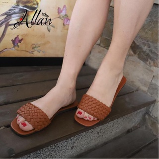 shoes for menslip on shoes№✗【allan】Women's Korean Sandals Weaving Style Strap Sandals Marikina New S