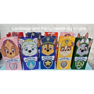 Personalized Loot bags Paw Patrol Theme Customize Loot bags