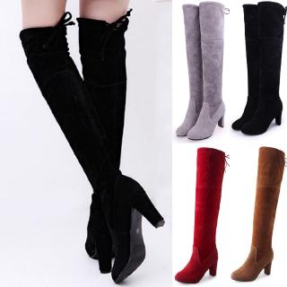 High Boots for Women Winter Thigh Over The Knee Party Stretch High Heel