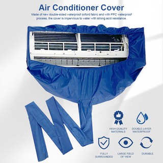 gelaiai Professional Air Conditioner Cleaning Cover with Drain Outlet Waterproof Dust Clean Protector Bag Cover