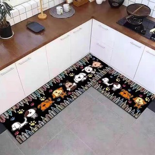 2in1 Anti-slip Thick Carpet Kitchen Floor Mat Household