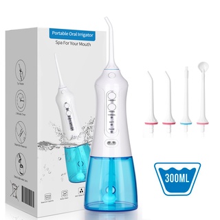 Oral Irrigator Portable Water Dental Flosser USB Rechargeable Water Floss Teeth Cleaner 5 Modes IPX7