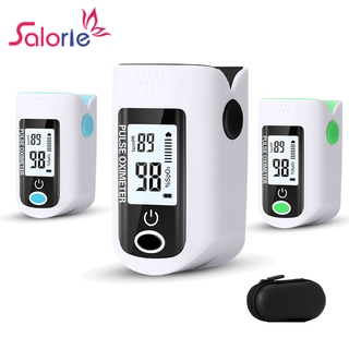 Salorie Finger Pulse Blood Oxygen Oximeter SPO2 Pulse Rate Measurement Auto Power Off Within 5S with Free Storage Bag