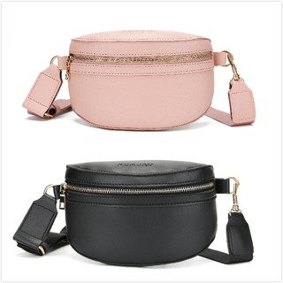 【COD] Korean Leather Cute Belt Bag Waist Bags For Women Lim&Co #183