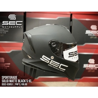 SEC Sportgrade Full Face Helmet Single Visor (With Free Smoke Lens) Plain/Patriot/Wonderboy/Masato